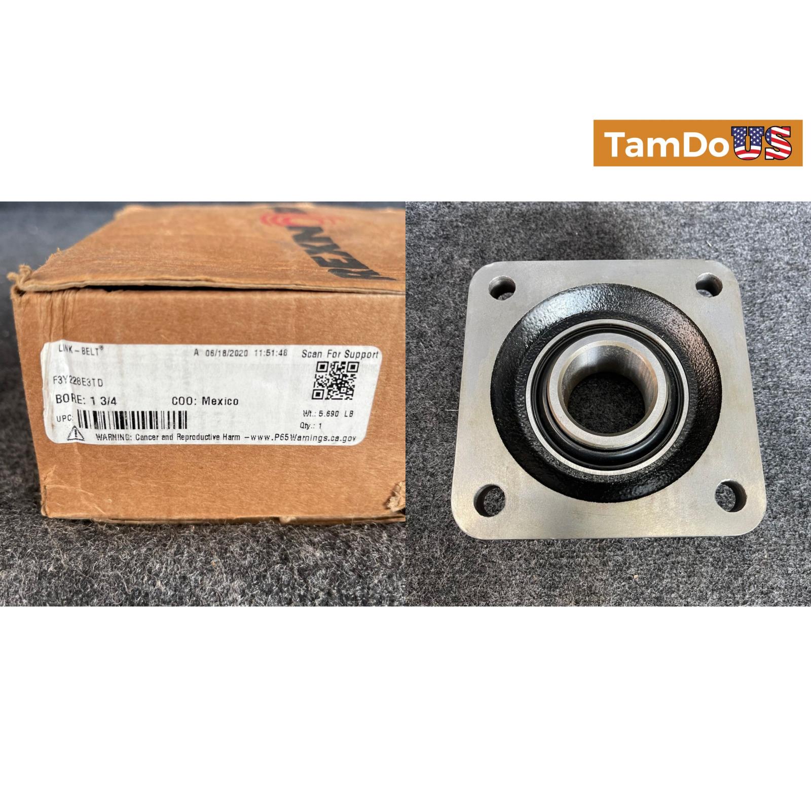 Rexnord Link-Belt F3Y228E3TD 1-3/4” 3-Bolt Flange Block Ball Bearing Unit - Photo 7