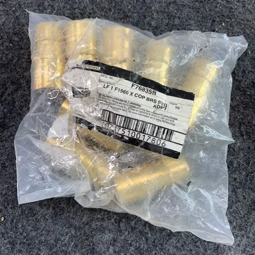 (9-Pack) Jones Stephens F76835B LF 1" F1960 x Copper Brass Fitting Adapter at TamDoUS Taylorsville