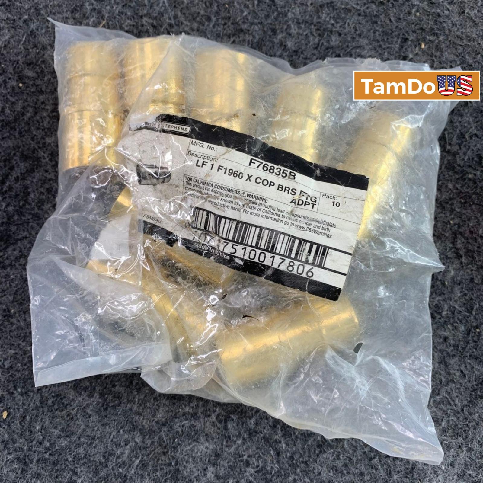 (9-Pack) Jones Stephens F76835B LF 1" F1960 x Copper Brass Fitting Adapter - Photo 4