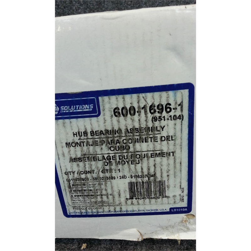 NAPA 951-104 Wheel Bearing & Hub Assembly, Front, 5 Lug, ABS Compatible - Photo 2