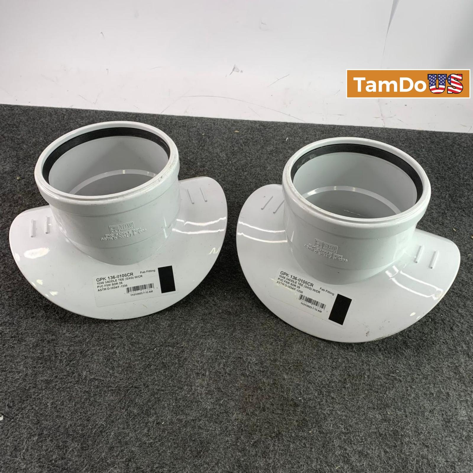 GPK 136-0106CR 10"x6" PVC Saddle Tee (GxG) W/Clamp SDR 35 Sewer - Photo 7
