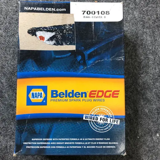 Napa Belden Edge 700108 8mm - 6 Cyl. B Cylinder Spark Plug Wires at TamDoUS Taylorsville