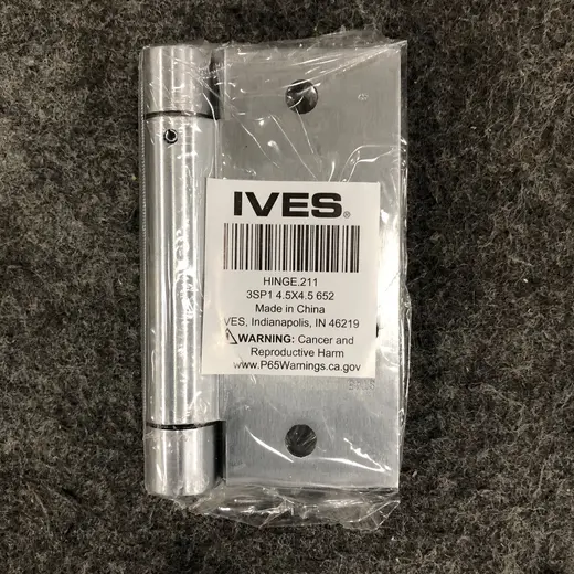 IVES .211 3SP1 Door Hinge 4.5x4.5 Satin Chrome Steel at TamDoUS Taylorsville