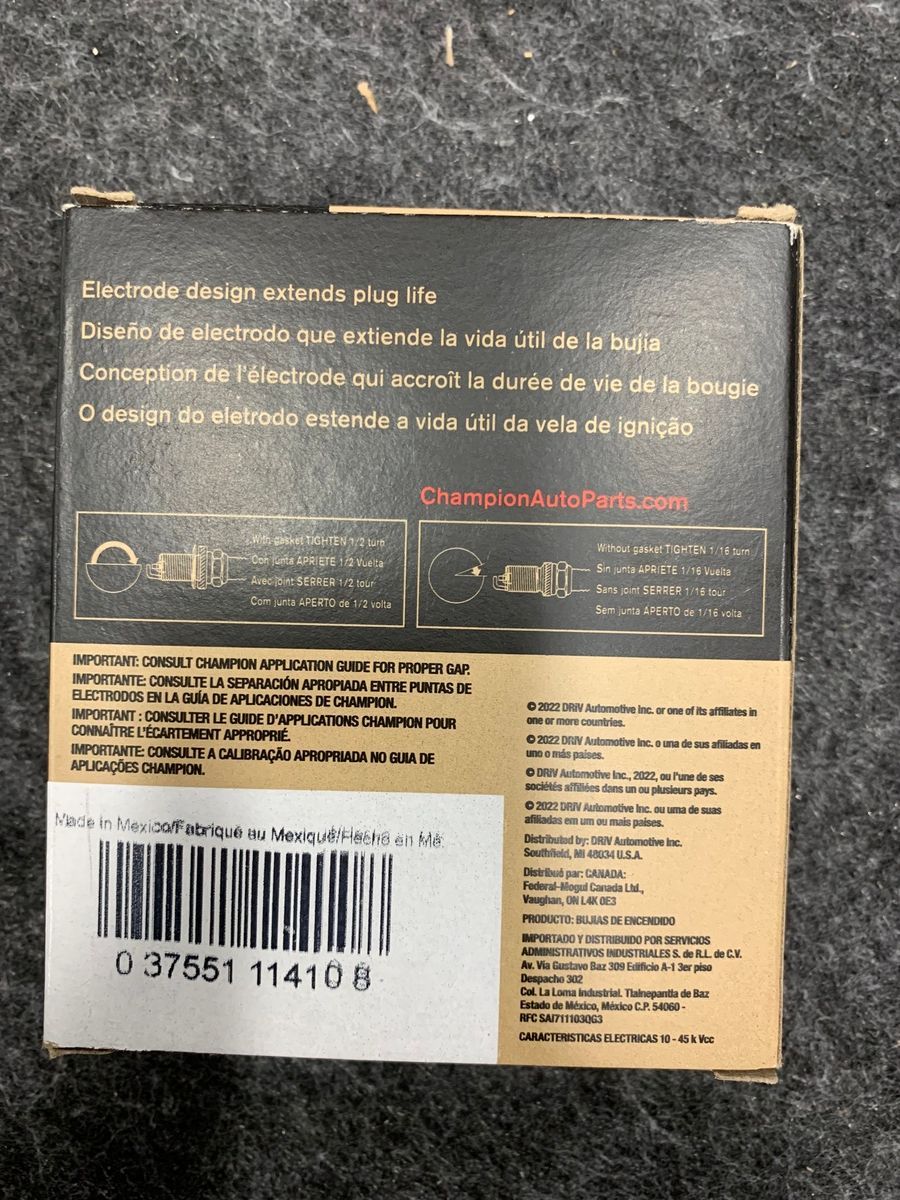 Champion RJ19LM Spark Plugs 868 – Pack of 4 - Photo 3