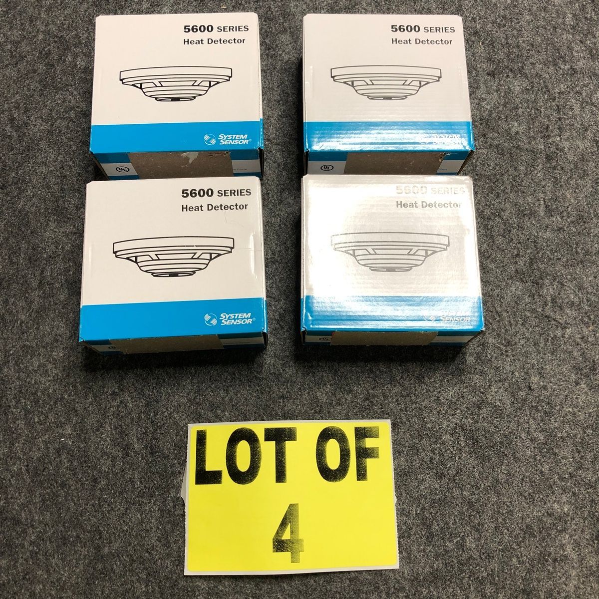 Lot of 4 System Sensor 5600 Series Fixed Temp Heat Detectors – 135°F - Photo 2