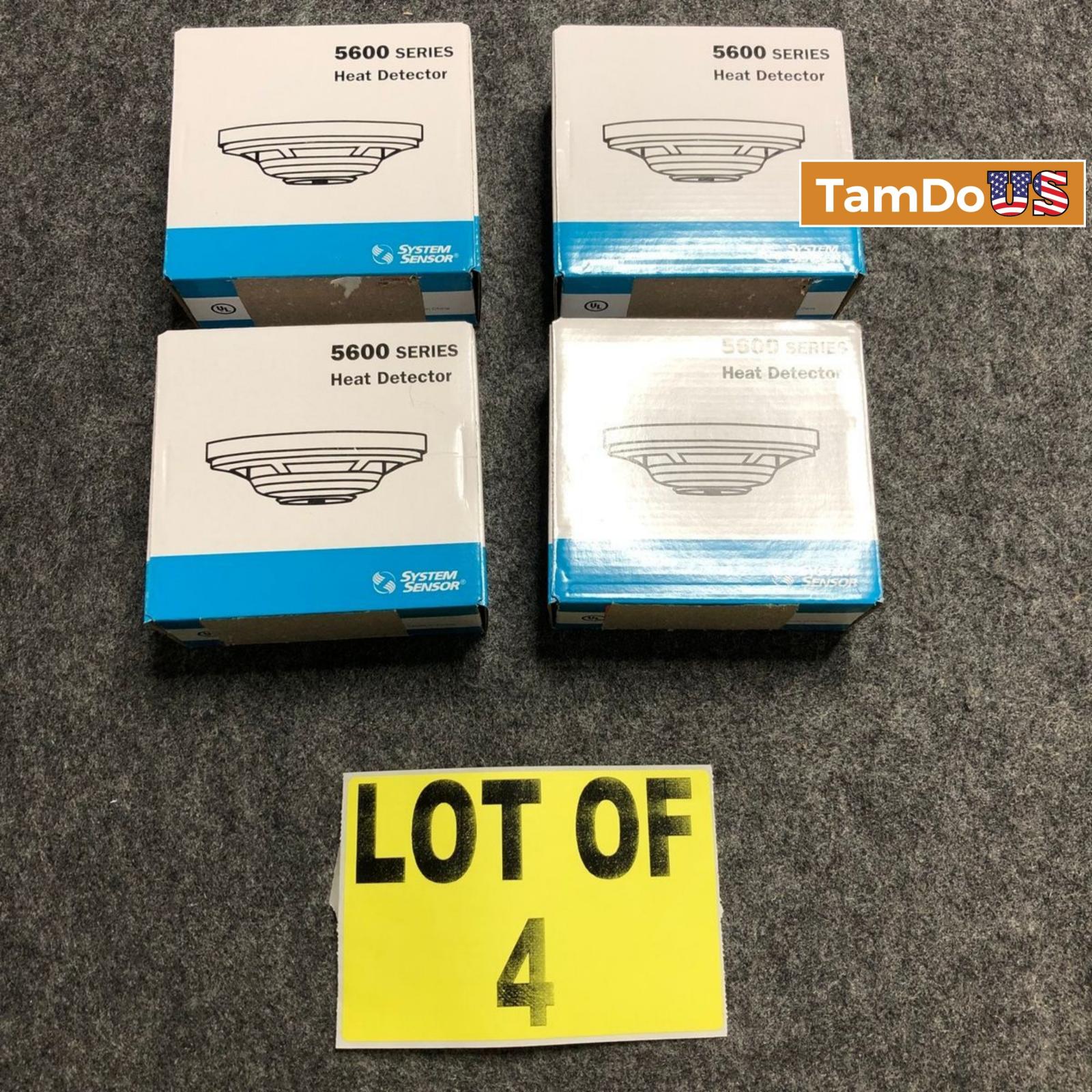 Lot of 4 System Sensor 5600 Series Fixed Temp Heat Detectors – 135°F - Photo 6