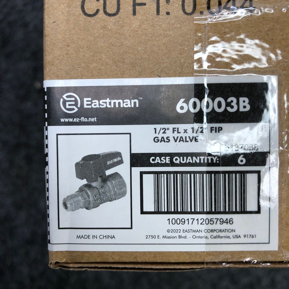 EASTMAN 60003B 1/2" FIP x 1/2" FL Gas Ball Valve (Lot of 6) - Photo 3