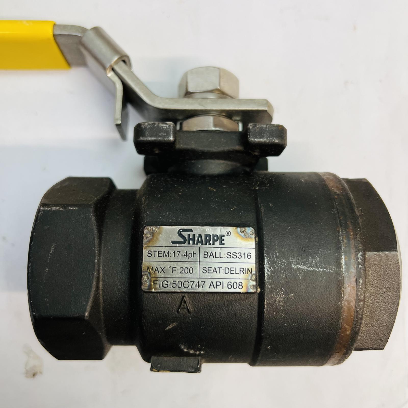 Sharpe 50C747 Ball Valve SS316, 11.4", WCB 3000 WOG, MAX F:200 - Photo 3
