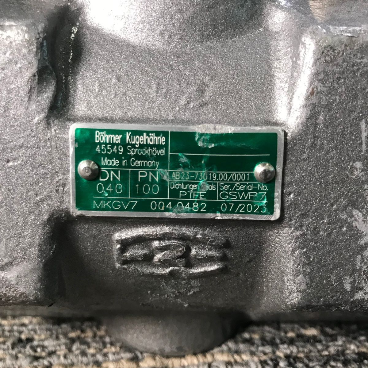 Böhmer MKGV7 DN40 PN100 Ball Valve, Full Bore, Steel Body - Photo 4