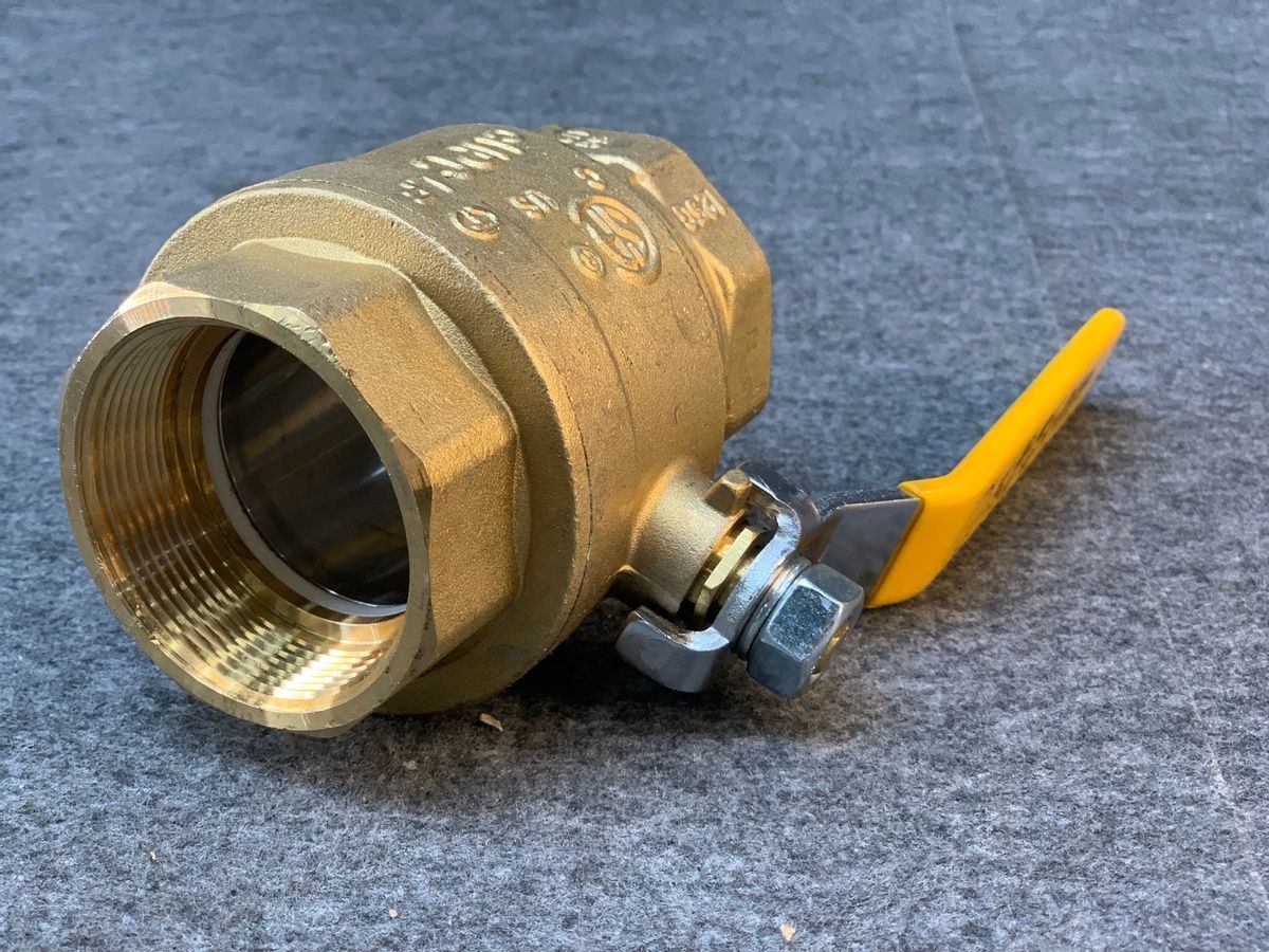 (2-Pack) BII Series 0827-NL Full Port Ball Valve, Lead-Free Brass, FNPT Ends - Photo 2