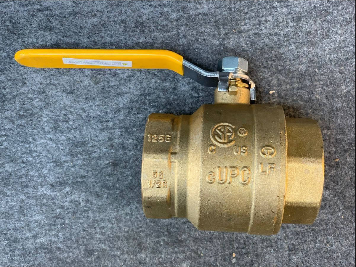 (2-Pack) BII Series 0827-NL Full Port Ball Valve, Lead-Free Brass, FNPT Ends - Photo 3