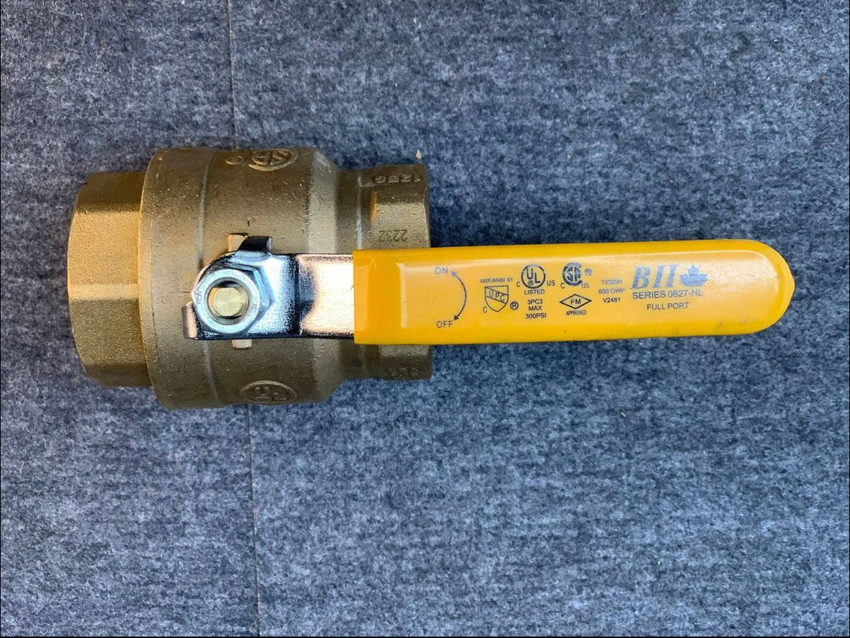 (2-Pack) BII Series 0827-NL Full Port Ball Valve, Lead-Free Brass, FNPT Ends - Photo 5