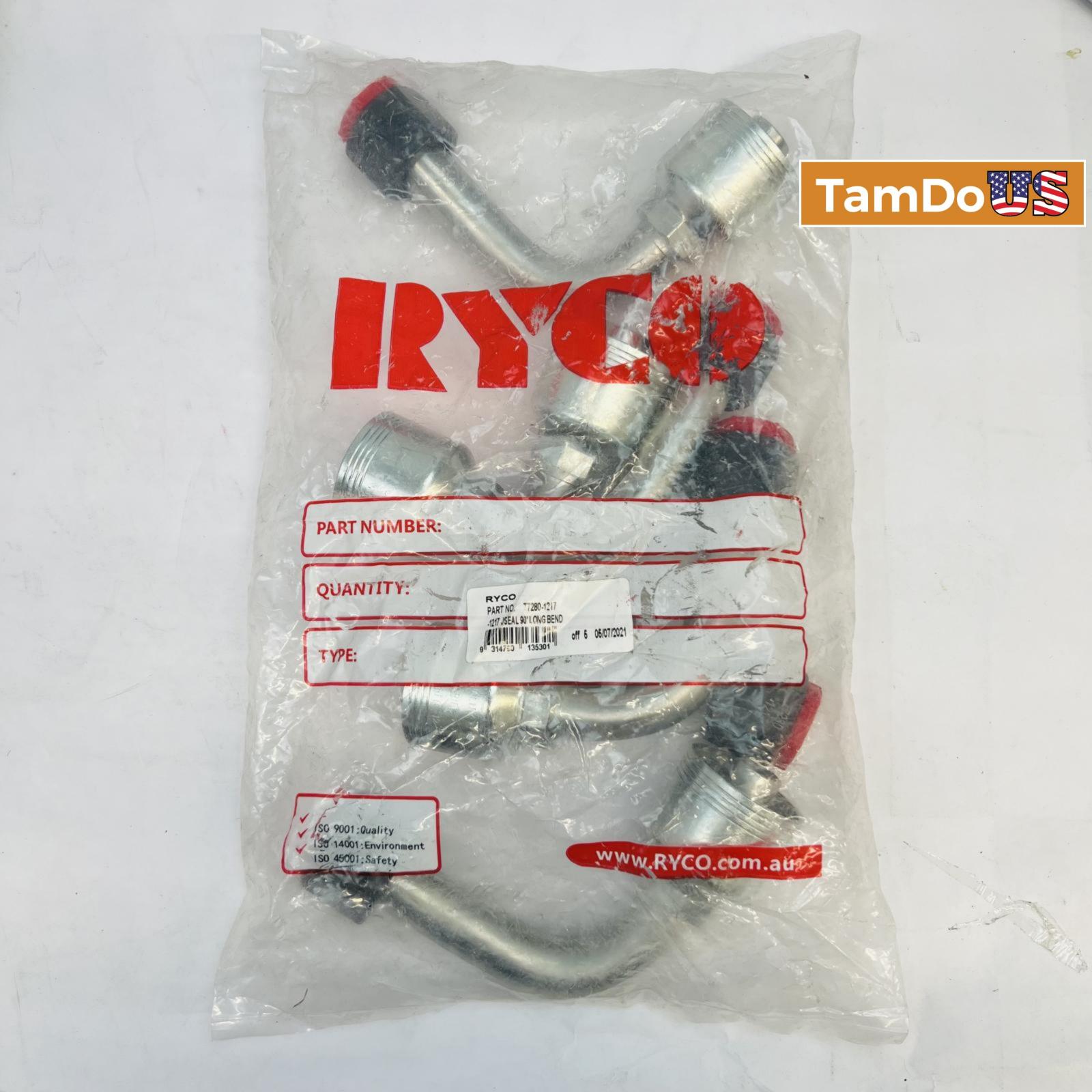 Ryco T7280-1217 JSEAL 90° Long Bend Hydraulic Fitting - Photo 3