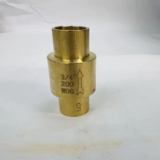 Lead-Free Brass Check Valve CFI 3/4" FNPT, 200 WOG at TamDoUS Taylorsville