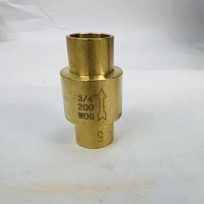 Lead-Free Brass Check Valve CFI 3/4" FNPT, 200 WOG at Hydraulics, Pneumatics & Plumbing in new_open_box condition