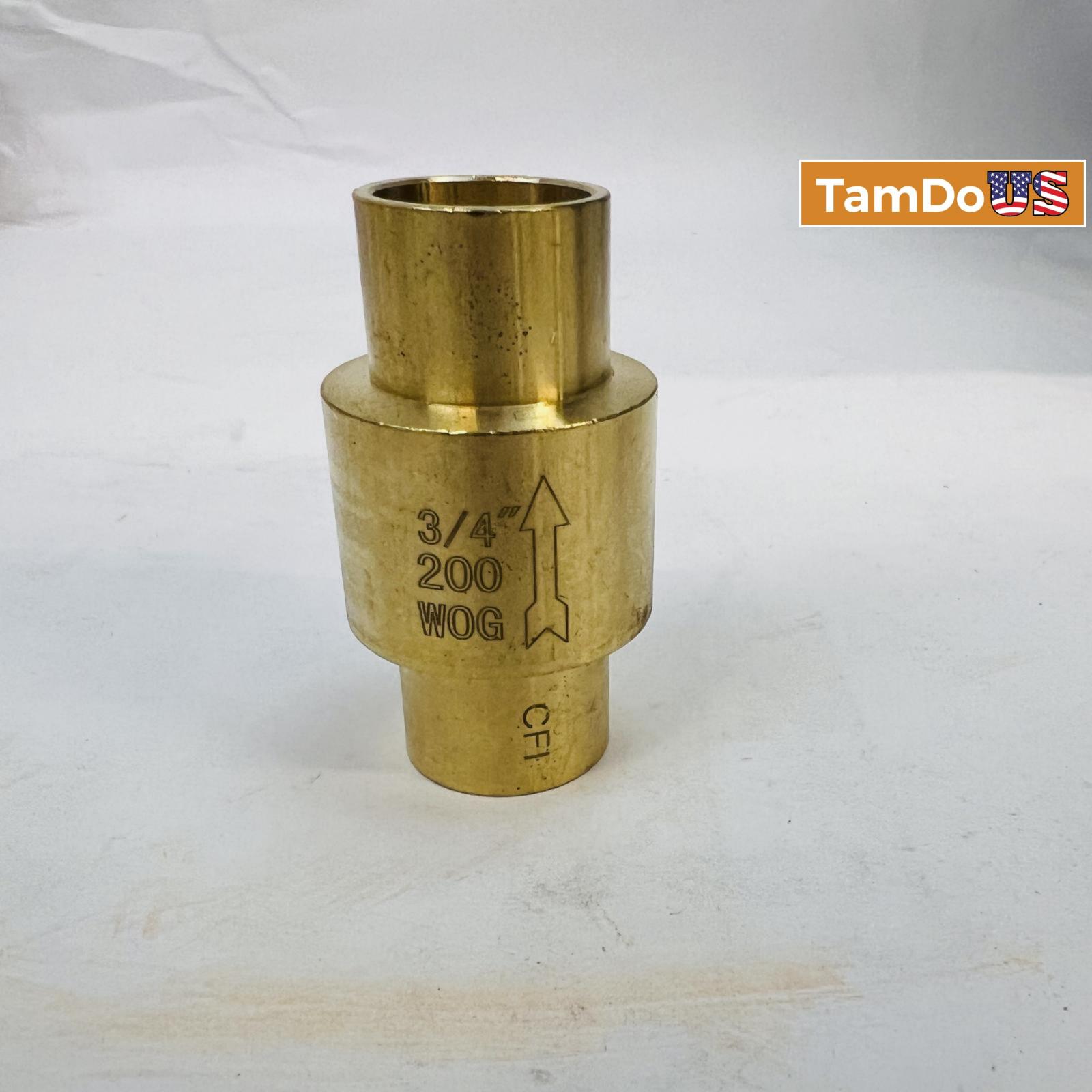 Lead-Free Brass Check Valve CFI 3/4" FNPT, 200 WOG - Photo 5