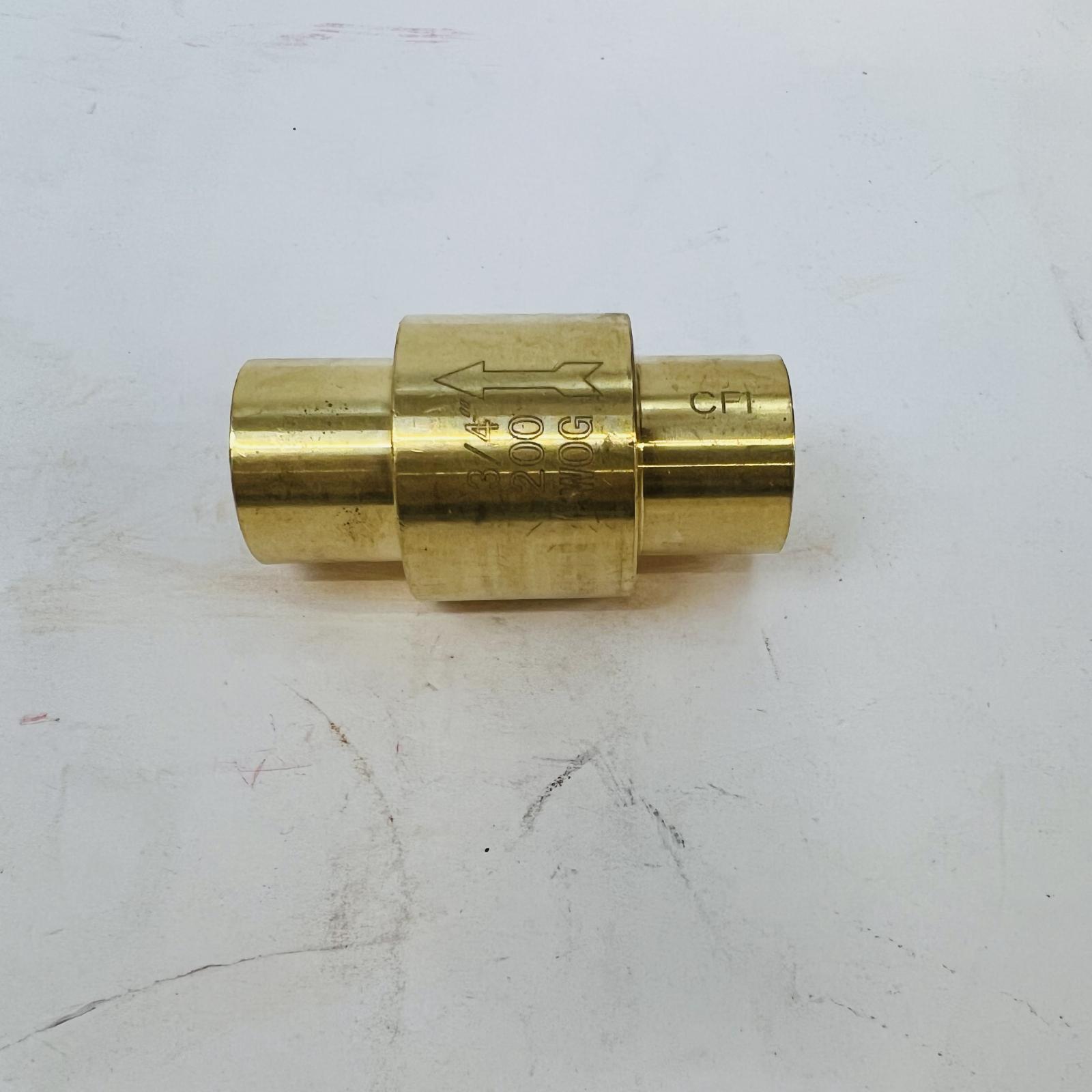 Lead-Free Brass Check Valve CFI 3/4" FNPT, 200 WOG - Photo 2