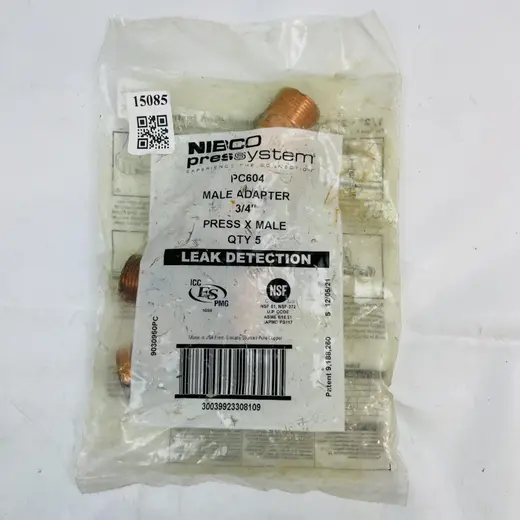 (5-Pack) NIBCO PC604 3/4" Male Adapter Press x MPT Copper Fitting at TamDoUS Taylorsville