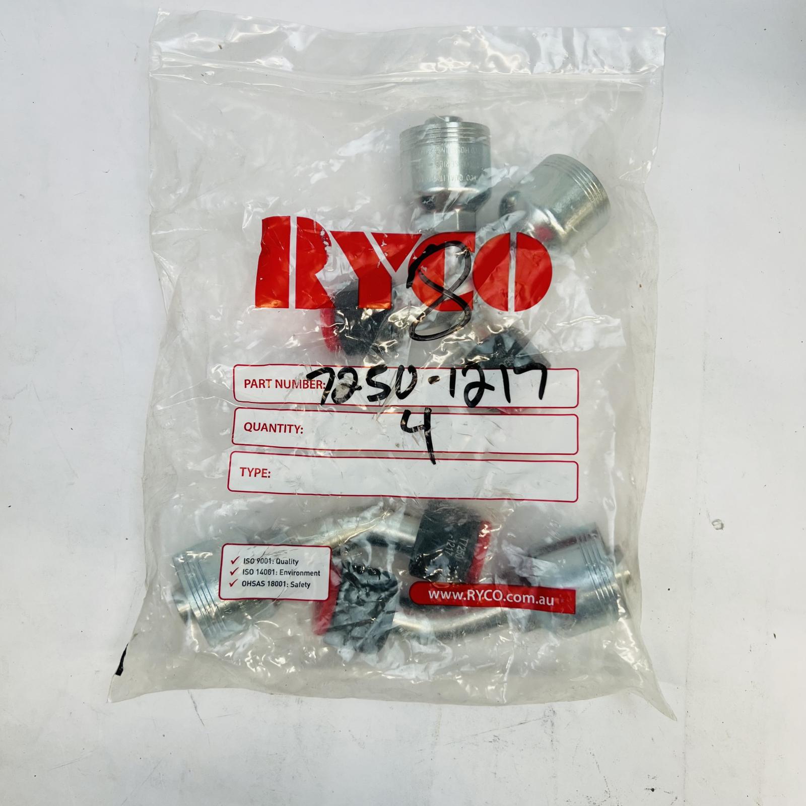 RYCO T7250-1217 90° JIC Female Elbow Fitting, -12 x -12, Steel - Photo 1