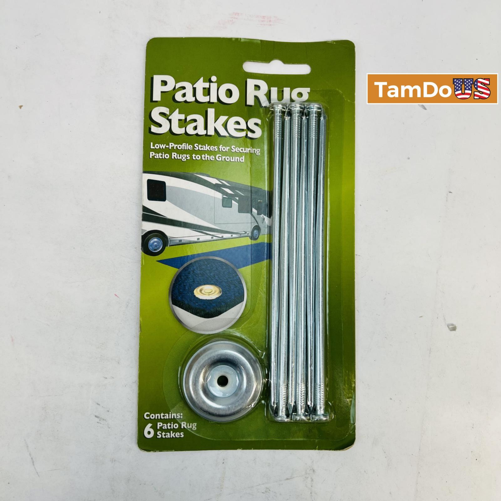 Lot of 3 Prest-O-Fit 2-2001 Patio Rug Stakes - Photo 3