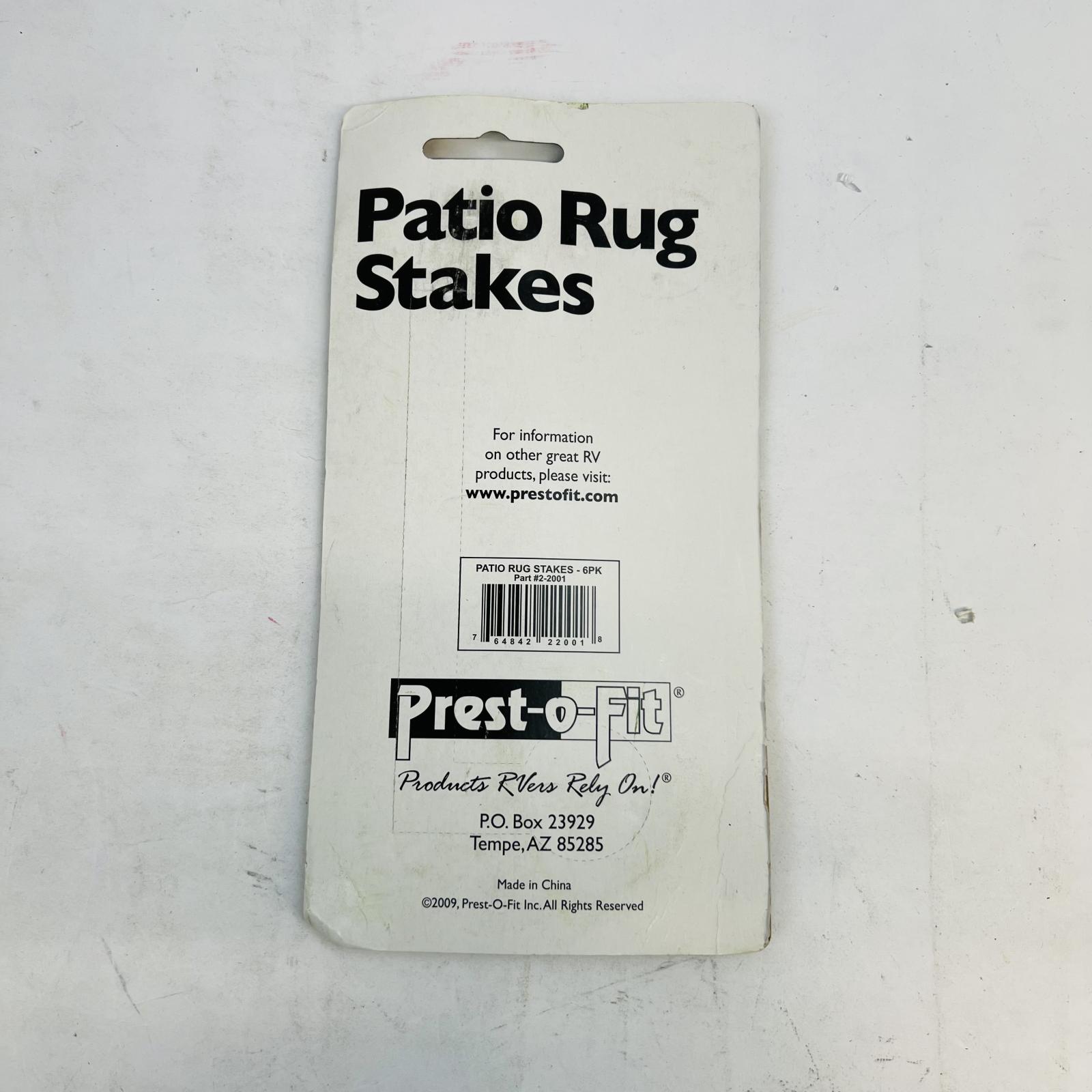 Lot of 3 Prest-O-Fit 2-2001 Patio Rug Stakes - Photo 2