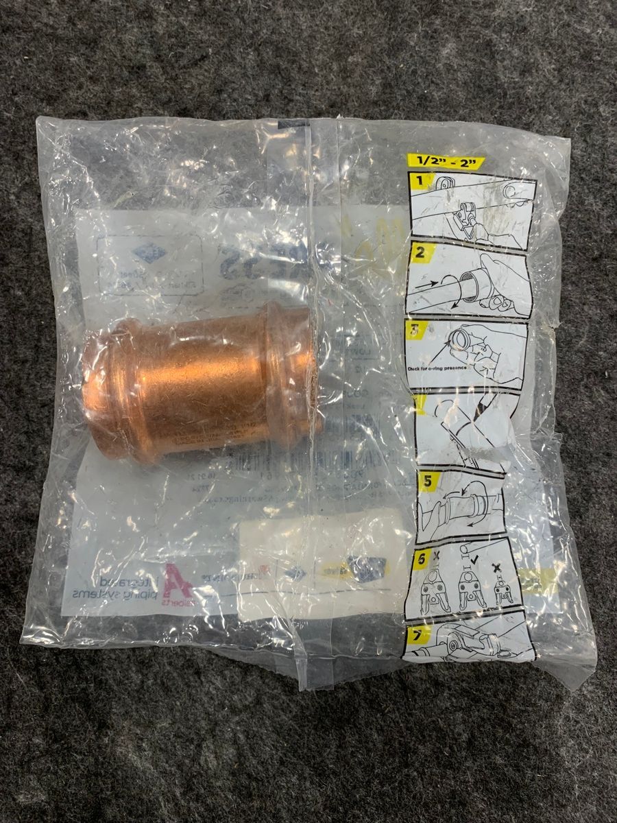 Apollo Express 1-1/2" Coupling, Push-to-Connect, Lead-Free Brass - Photo 2