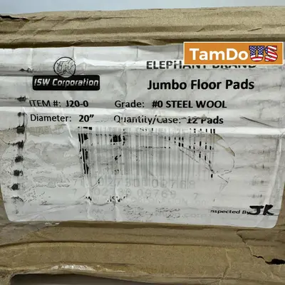 Box of 12 Elephant Brand 20" Jumbo Floor Pads at Cleaning Supplies & Equipment in new condition