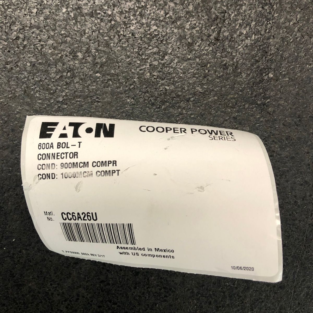 Eaton CC6A26U BOL-T Connector – 600A Elbow T Connector Assembly - Photo 2