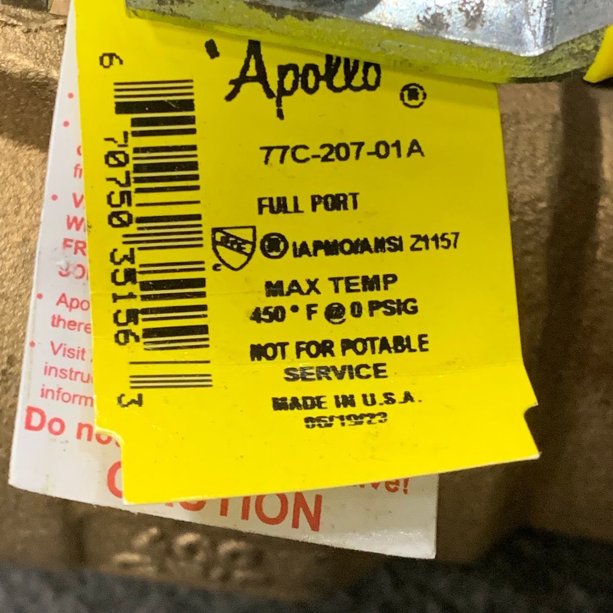 Apollo 77C-207-01A 1-1/2" Ball Valve – Full Port Brass - Photo 4