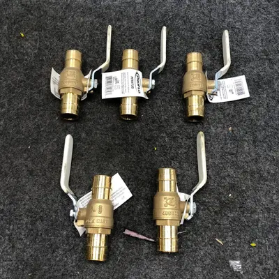 Lot of 5 PROFLO PFX472G 1" Ball Valves – Lead-Free Brass at Hydraulics, Pneumatics & Plumbing in new condition