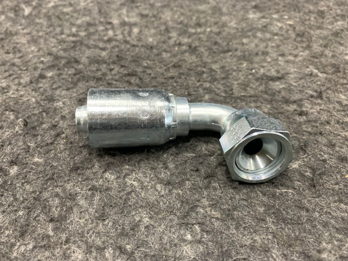 Lot of 2 Parker 13977-10-8 Hydraulic Hose Fittings – 90° Elbow - Photo 2