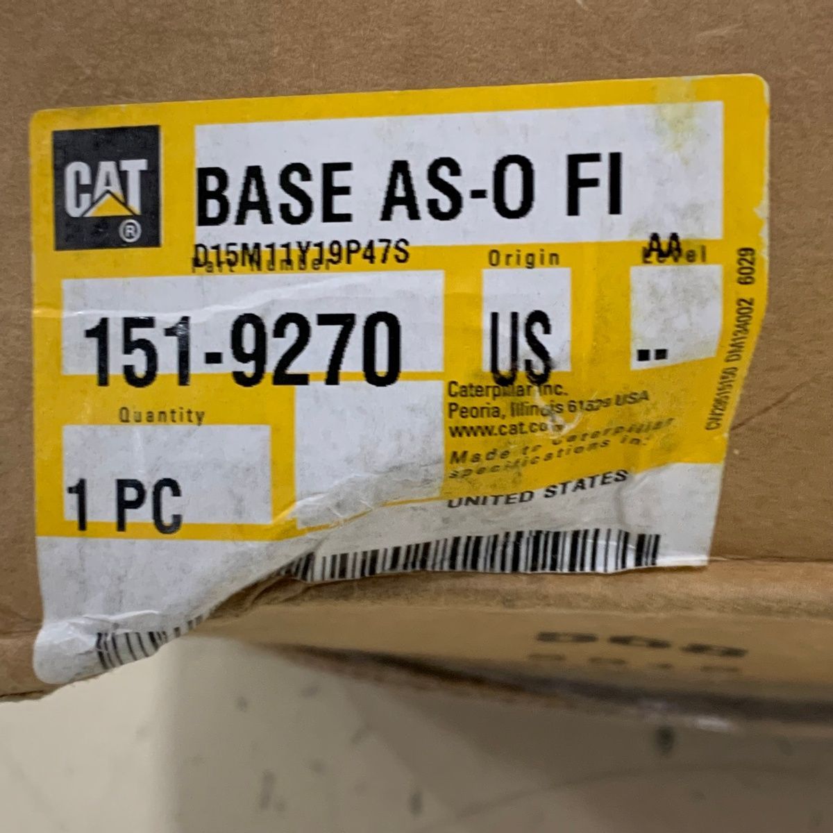 CATERPILLAR BASE AS-O FI fits #151-9270 - Photo 3