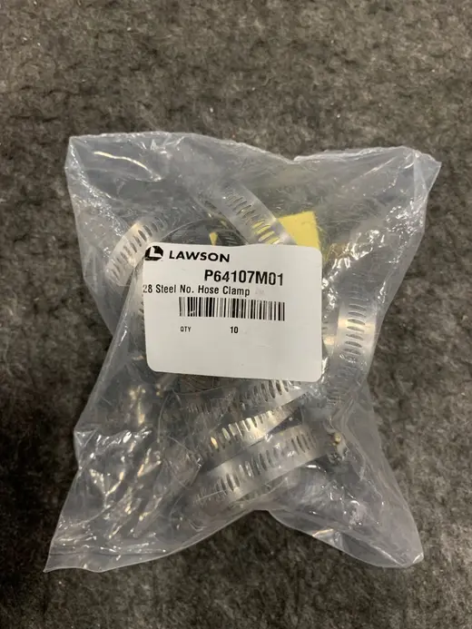 LAWSON P64107M01 No.28 Steel Hose Clamps – SAE Size 28 at TamDoUS Taylorsville