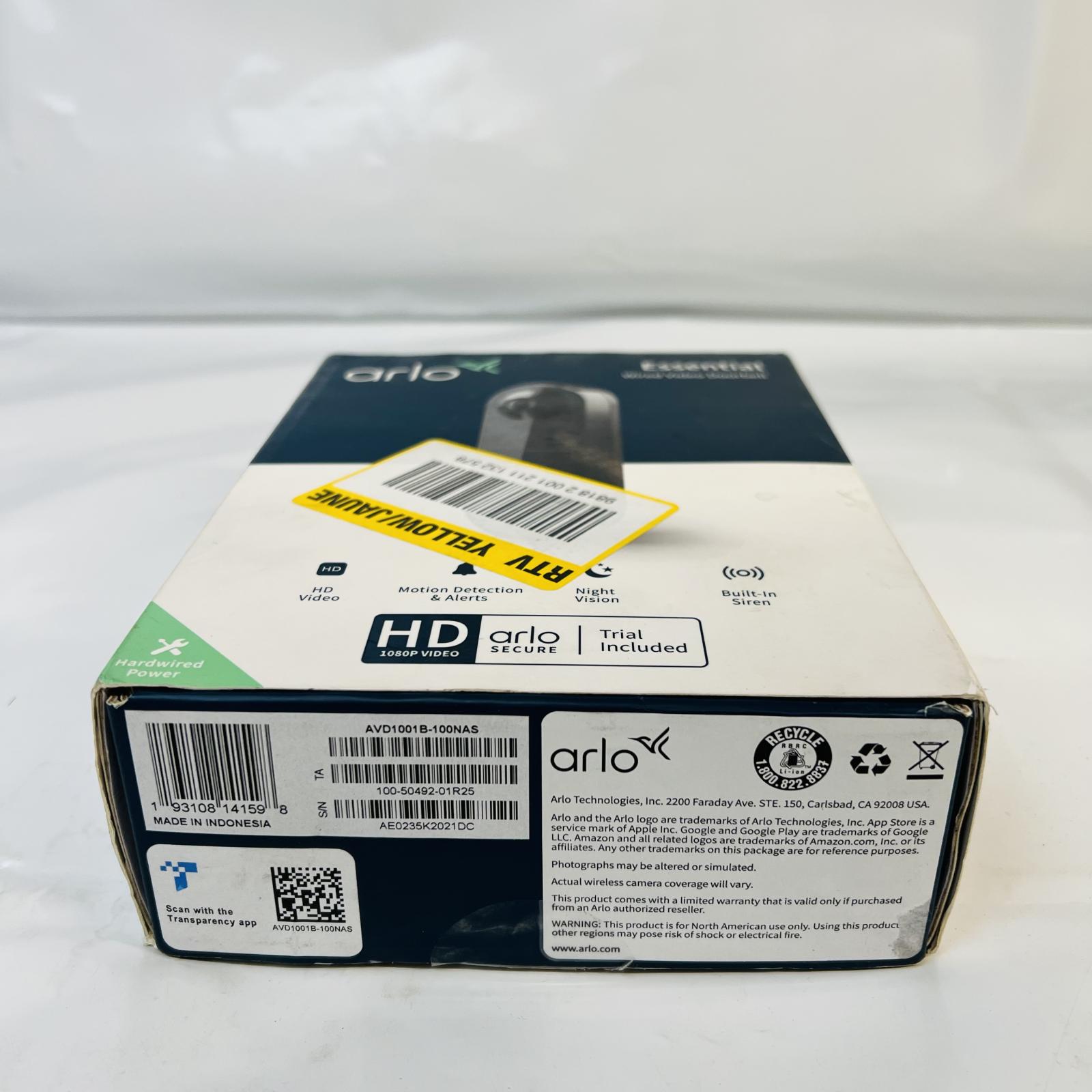 Arlo AVD1001B Essential Wired Video Doorbell - Photo 5