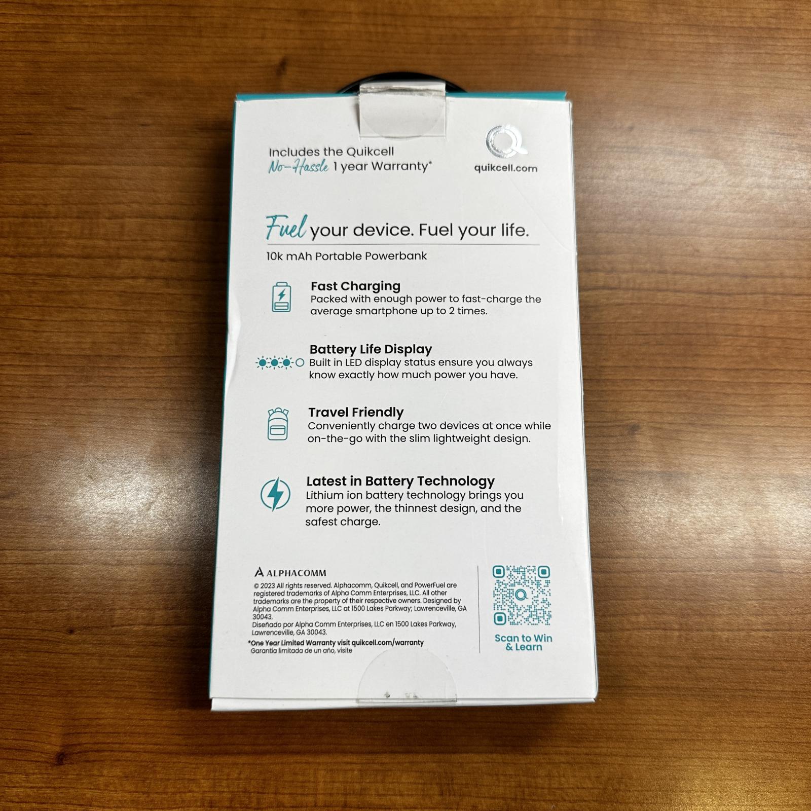 QuikCell POWERFUEL Wireless 10K mAh Powerbank - Photo 3