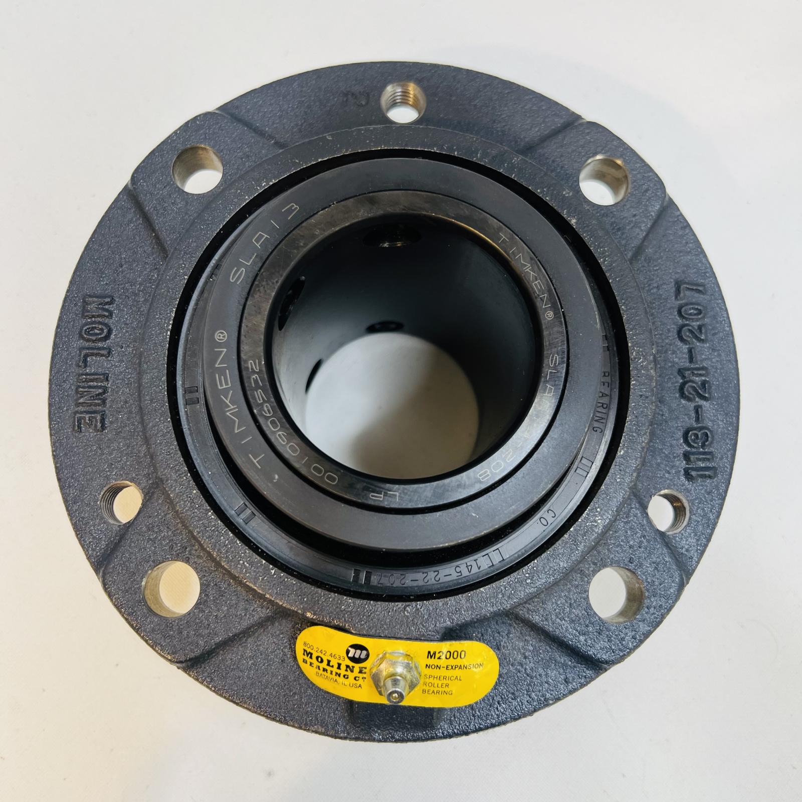 Moline Bearing M2000 Spherical Roller Bearing, Non-Expansion, Heavy-Duty - Photo 3