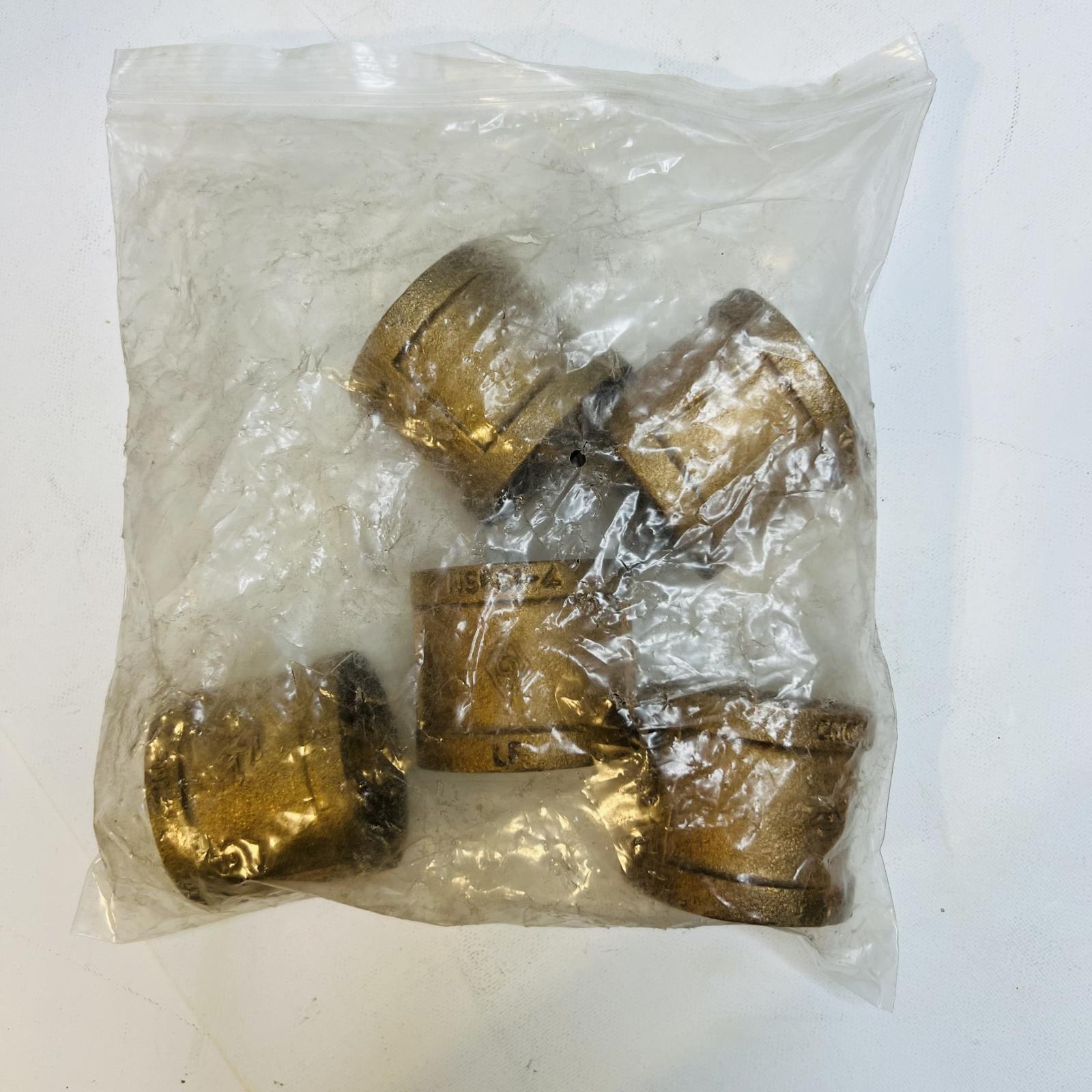 Set of 5 A.Y. McDonald 5422-144 Bronze Couplings – 1-1/4" Lead-Free - Photo 2