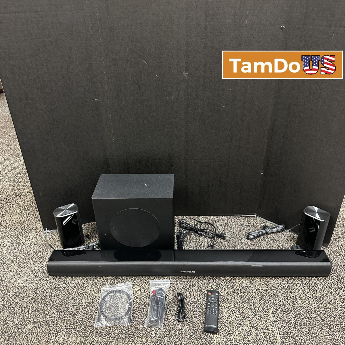 HyperGear SB51a 5.1 Home Theater Surround Sound System Bluetooth, 90W, Subwoofer - Photo 1