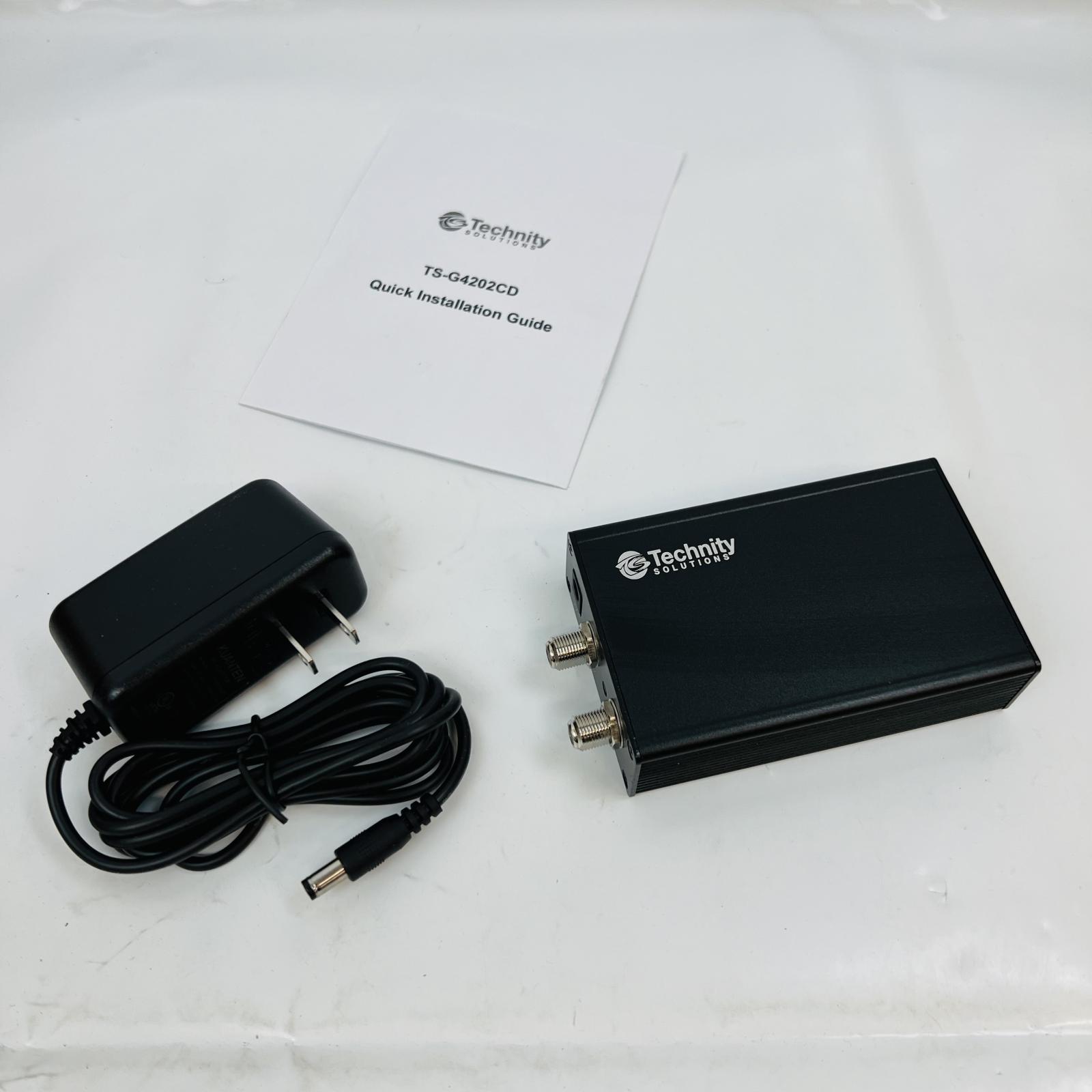 Lot of 2 Technity Solutions TS-G4202CD Gigawire Coax Modem - Photo 4