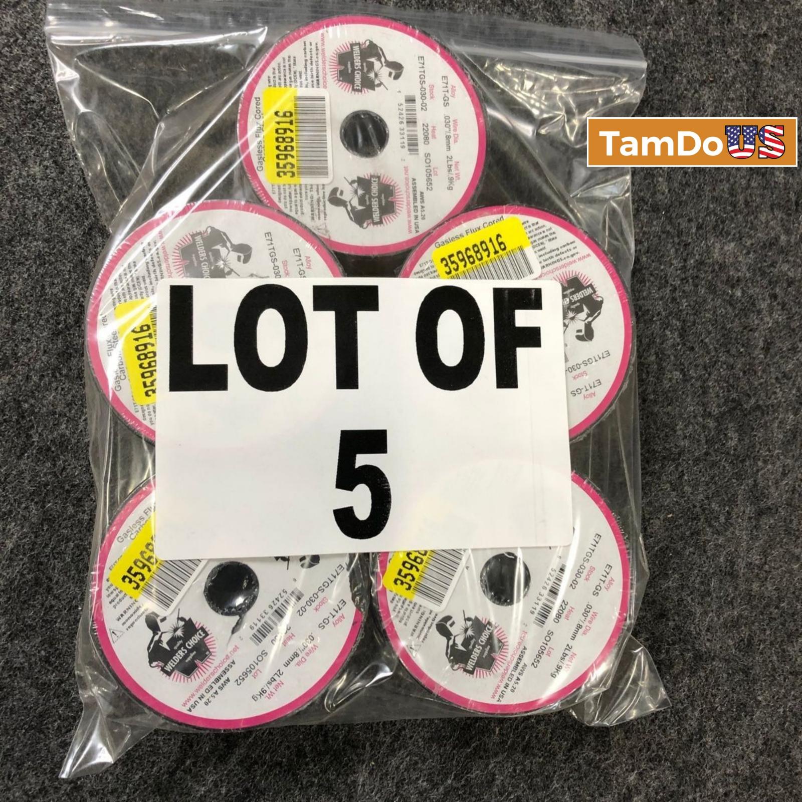 Lot of 5 WELDERS CHOICE Tgs-030-02 .030" Gasless Flux Cored Weld Wire - Photo 5