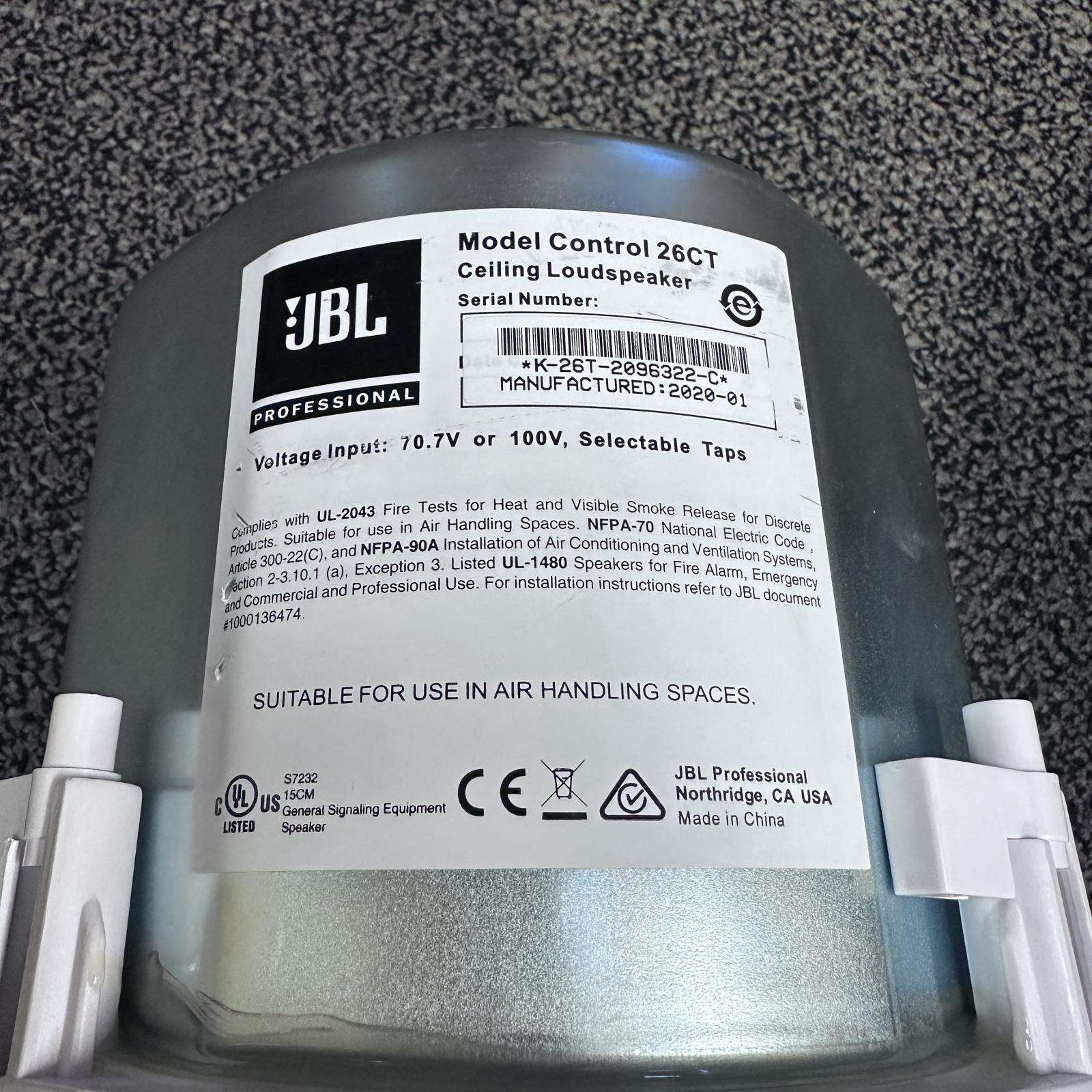 Pair JBL Professional Control 26CT Ceiling Loudspeakers - Photo 2