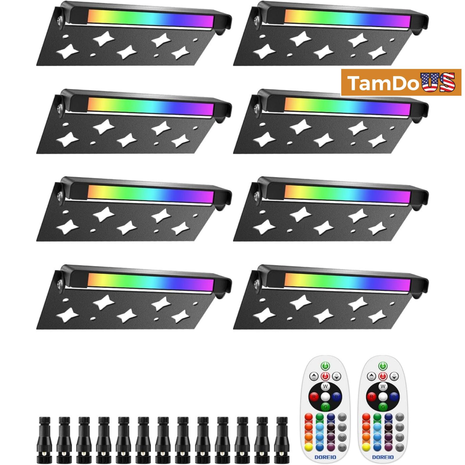 Doreio 5W RGB Retaining Wall Lights 8 Pack - Photo 4