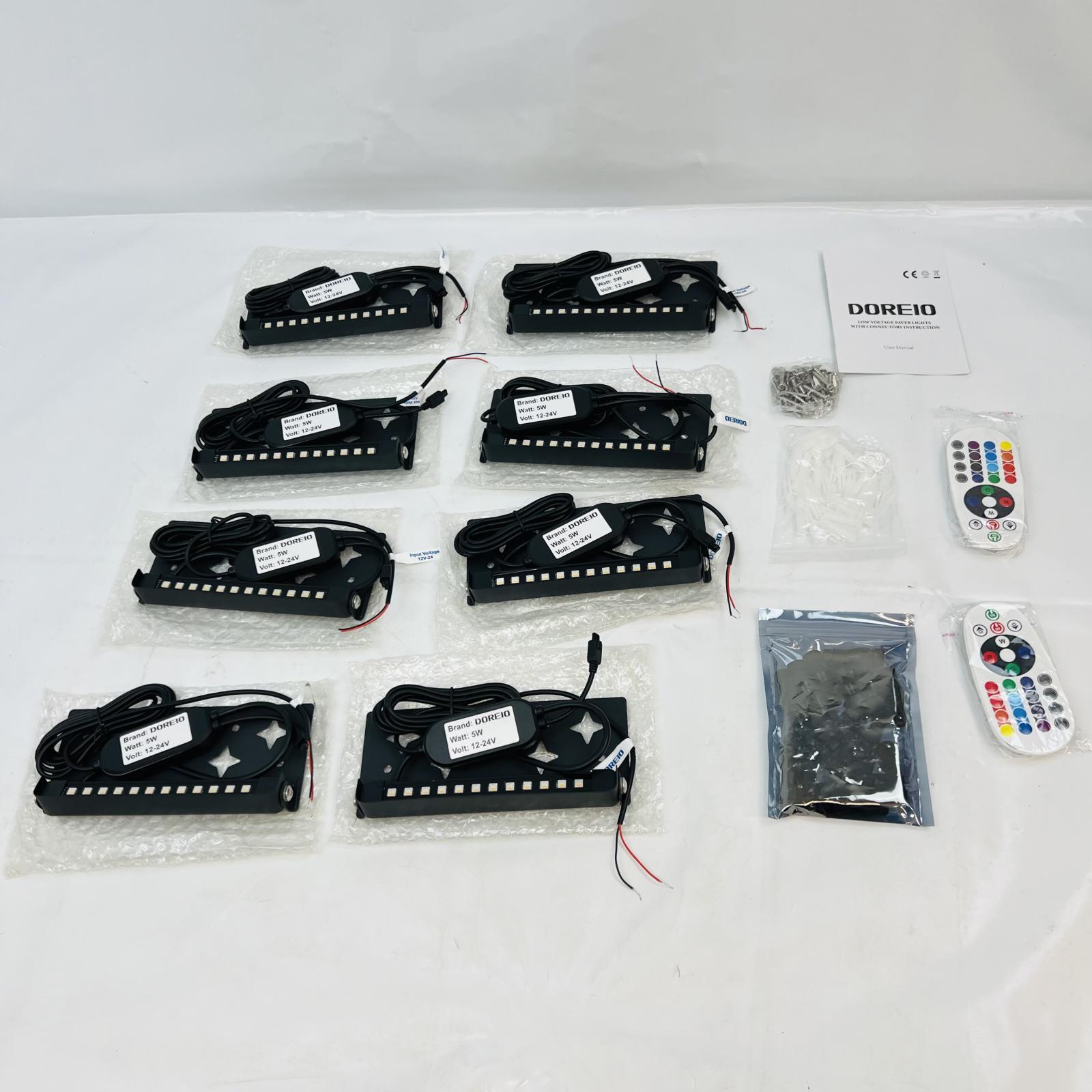 Doreio 5W RGB Retaining Wall Lights 8 Pack - Photo 3