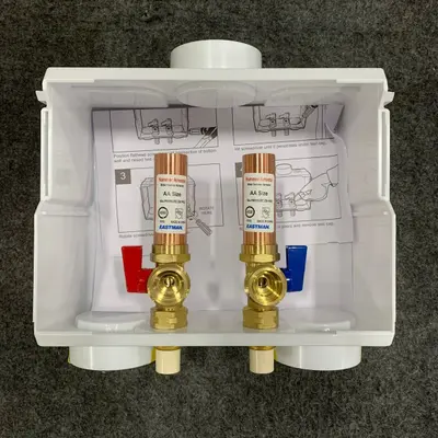 Eastman #60227 Washing Machine Outlet Box Crimp Pex Connection at Hydraulics, Pneumatics & Plumbing in new condition