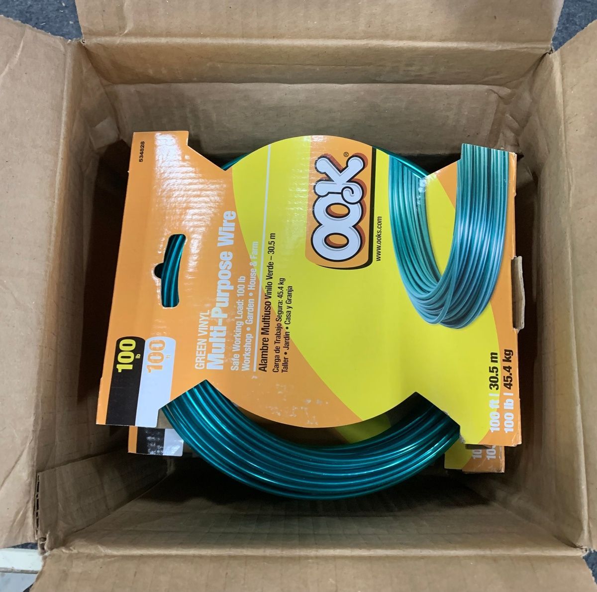 Lot Of 4 Hillman 100 Ft. Green Vinyl Multi-purpose Wire - Photo 4