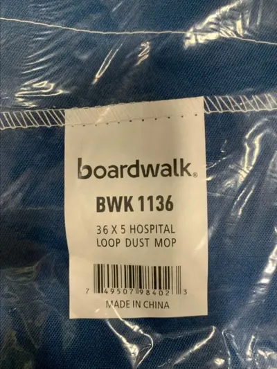 Lot of 2 Boardwalk BWK1136 Loop Dust Mop Head 36 X 5" at Cleaning Supplies & Equipment in new condition