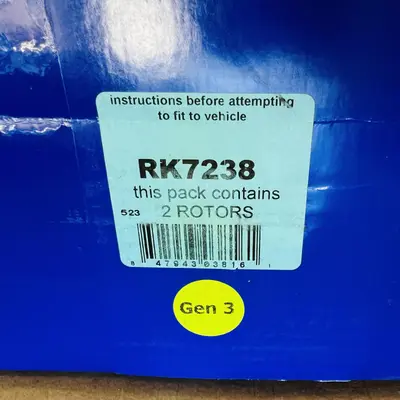 EBC RK7238 RK Series OE-Style Precision Brake Rotors (Set of 2) at Car & Truck Parts & Accessories in new condition