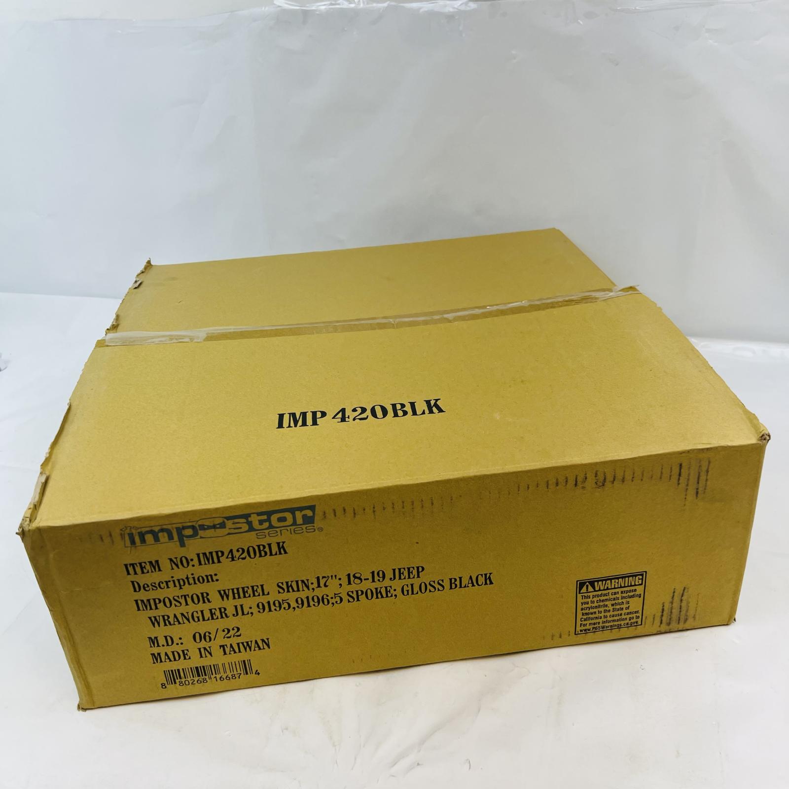 Impostor IMP420BLK 17" Black Wheel Skin Cover - Photo 2