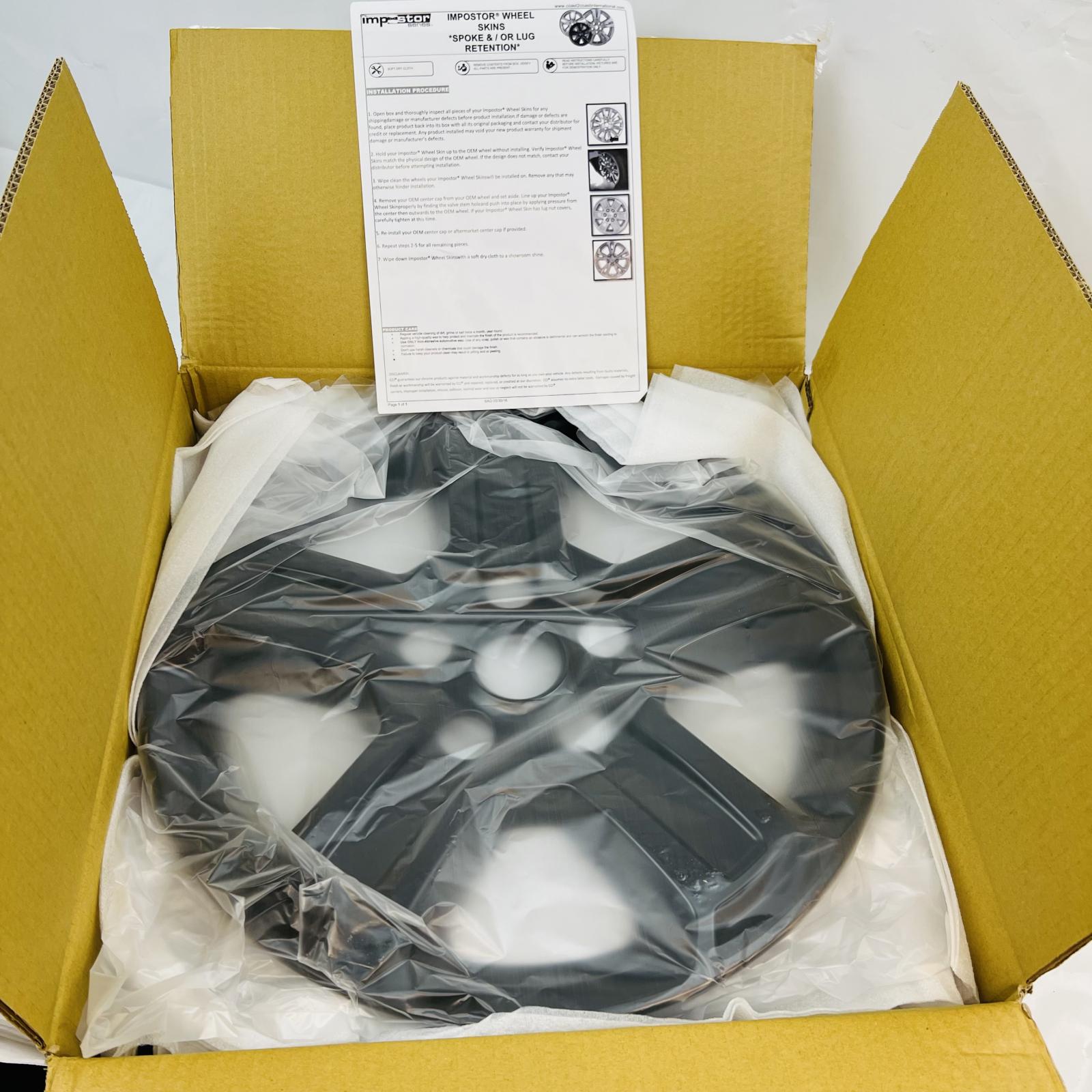 Impostor IMP420BLK 17" Black Wheel Skin Cover - Photo 3