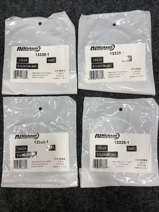 Lot of 4 Nickson 13338-1 Exhaust Gaskets – 2-Bolt Flange High Temp Seal at TamDoUS Taylorsville